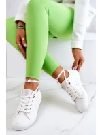 Nízké kožené Tenisová obuv Big Star JJ274007 Bílá Nízké kožené Tenisová obuv Big Star JJ274007 Bílá