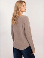 Sweter IT SW model 22404346 ciemny bezowy - FPrice Sweter IT SW model 22404346 ciemny bezowy - FPrice
