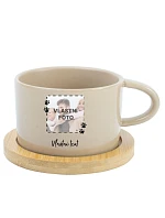 Personalizovaný keramický hrníček "MAKRONKA" s fotkou mazlíčka a textem