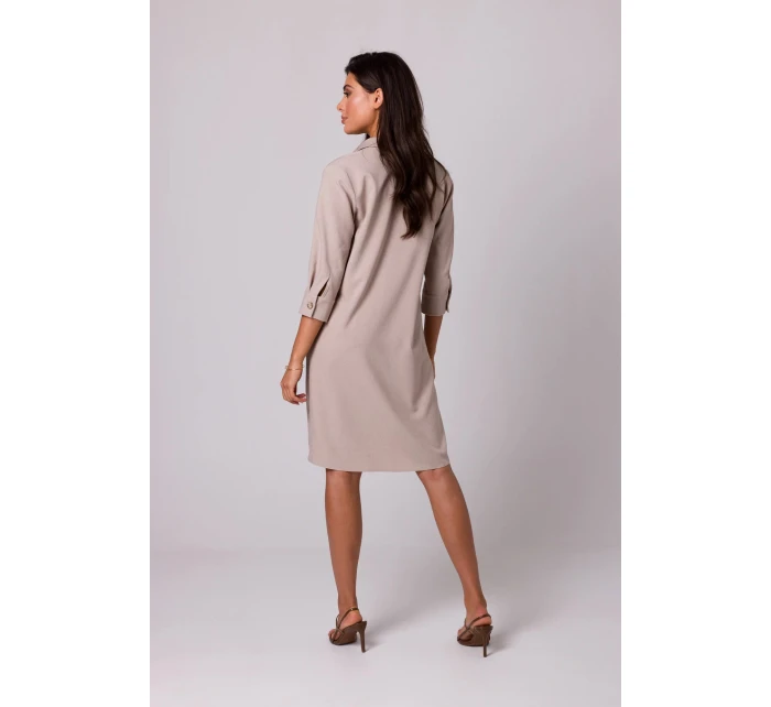 Dámské šaty model 20826085 béžová BeWear - Moe Dámské šaty model 20826085 béžová BeWear - Moe