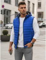 Pánská modrá vesta model 21966423 - Dstreet