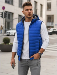 Pánská modrá vesta model 21966423 - Dstreet