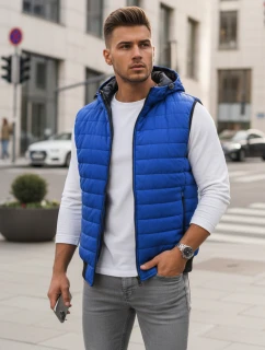 Pánská modrá vesta model 21966423 - Dstreet
