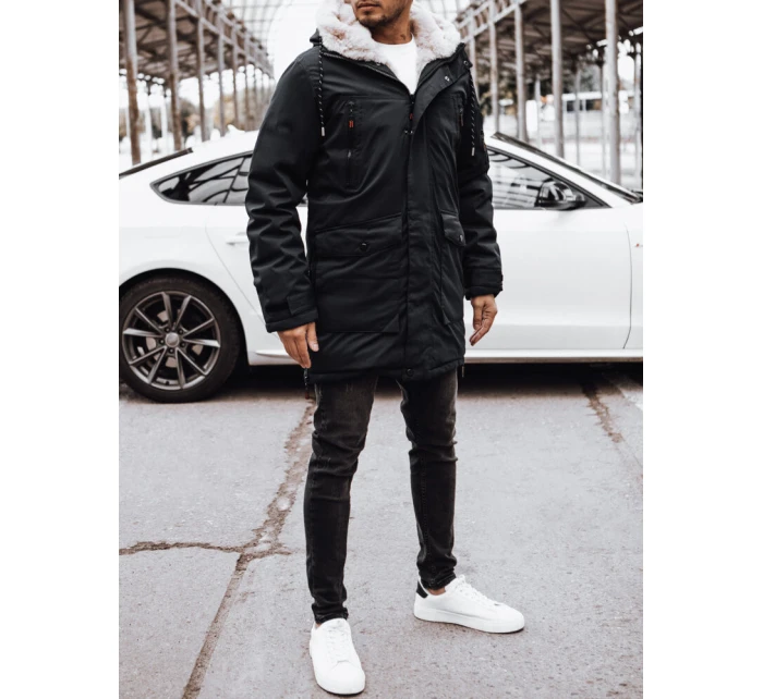 Pánská zimní bunda černá Dstreet TX4594 Pánská zimní bunda černá Dstreet TX4594