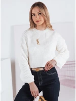 Dámský oversize svetr BILLIS ecru FashionStreet MY2284