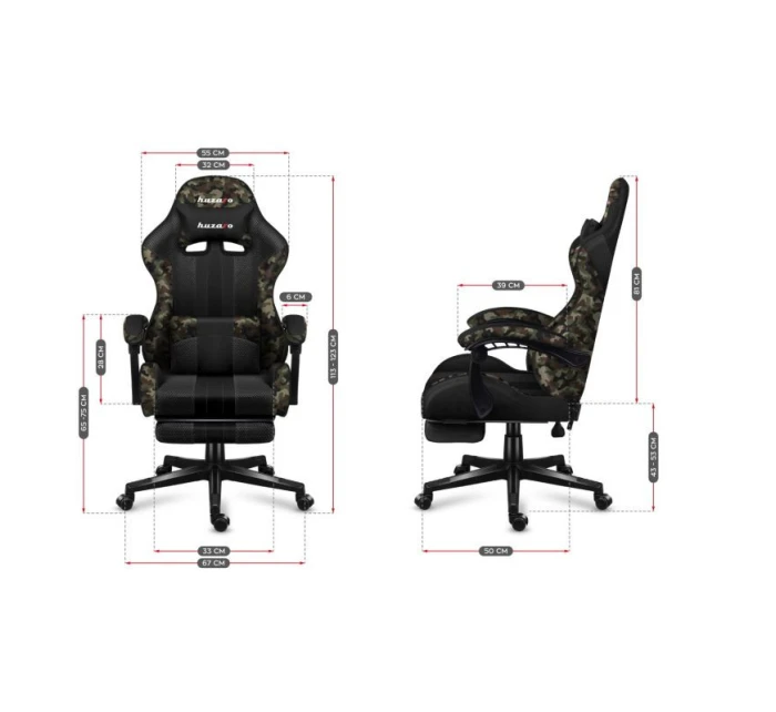 Herní židle Huzaro Force 4.7 Camo Mesh