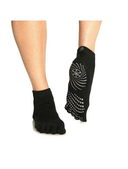 Dámské protiskluzové ponožky černé S/M model 22219048 - GAIAM Dámské protiskluzové ponožky černé S/M model 22219048 - GAIAM