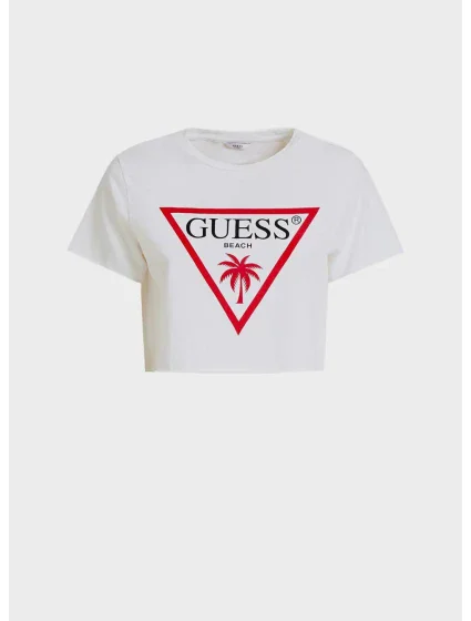 Dámské crop tričko E02I01JA911 - A009 - Guess