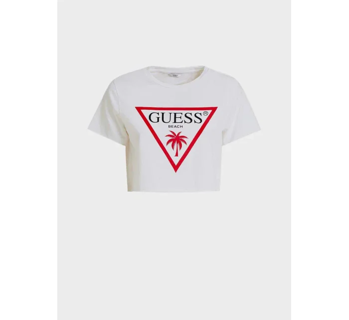 Dámské crop tričko E02I01JA911 - A009 - Guess
