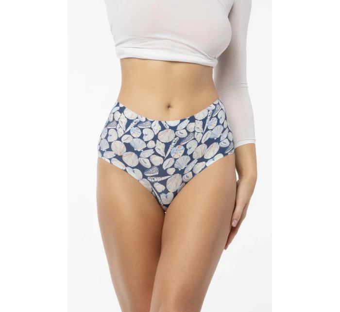 Kalhotky Shells Simple Maxi modro-bílé - Julimex