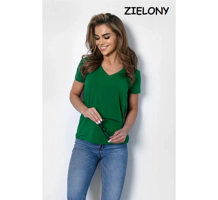 Dámské tričko Serek s krátkým rukávem hnědé - Off Pink