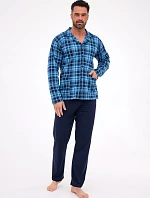 Cornette pyžamo 114/82 dlouhé/r 3XL-5XL pánské rozepínací