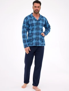 pyžamo model 21314880 dlouhé/r 3XL5XL pánské rozepínací - Cornette