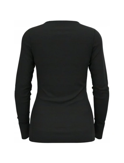 Odlo BL TOP crew neck l/s MERINO 200 dámské tričko velikost S Black
