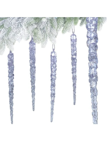 KŘIŠŤÁLOVÉ RAMPOUCHY ZÁVĚSNÁ DEKORACE 22CM 4KS