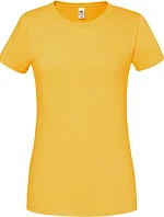 Fruit of the Loom Lady-Fit Iconic 195 T Dámské tričko z těžké bavlny 16.1424 sunflower