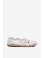 Dámské krajkové espadrilky bílé model 21701553 - Boto Dámské krajkové espadrilky bílé model 21701553 - Boto