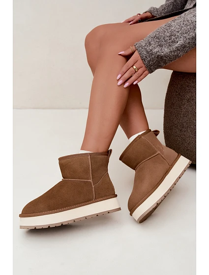 Zimní boty z přírodního semiše s podšívkou Big Star Camel model 22539774 - Big Star Shoes Zimní boty z přírodního semiše s podšívkou Big Star Camel model 22539774 - Big Star Shoes