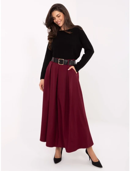 Spódnica IT SD model 21465916 bordowy - FPrice