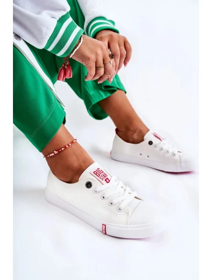 Dámské tenisky Big Star - bílé/červené