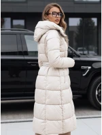 Dámská prošívaná zimní bunda s kapucí bílá FashionStreet TY5491