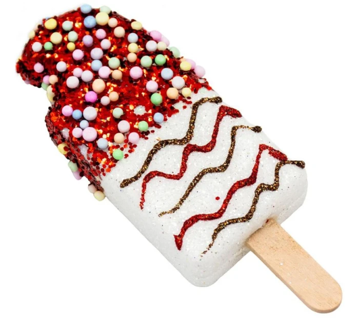 ZMRZLINOVÁ DEKORACE ZÁVĚSNÁ CETKA 3KS BÍLÁ