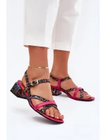 Sandály na podpatku model 215333 Step in style Sandály na podpatku model 215333 Step in style