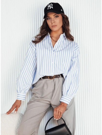 Dámské tričko MARTIE bílo-modré FashionStreet DY0373 Dámské tričko MARTIE bílo-modré FashionStreet DY0373