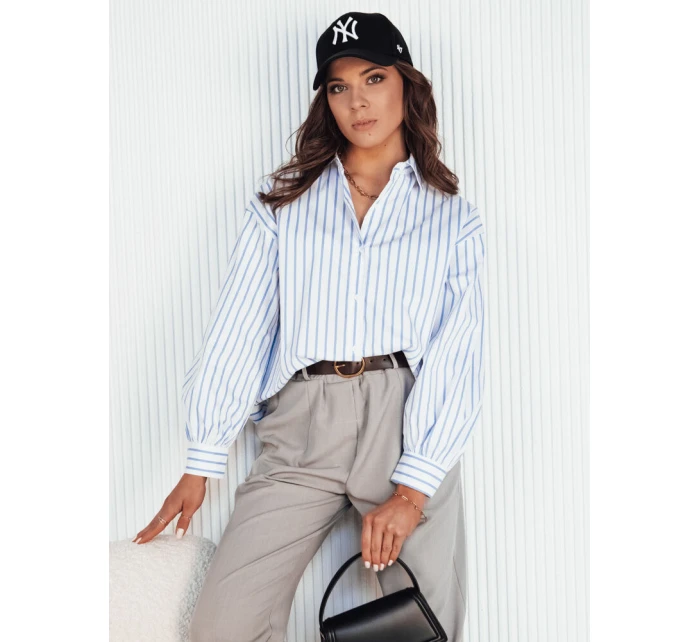 Dámské tričko MARTIE bílo-modré FashionStreet DY0373 Dámské tričko MARTIE bílo-modré FashionStreet DY0373