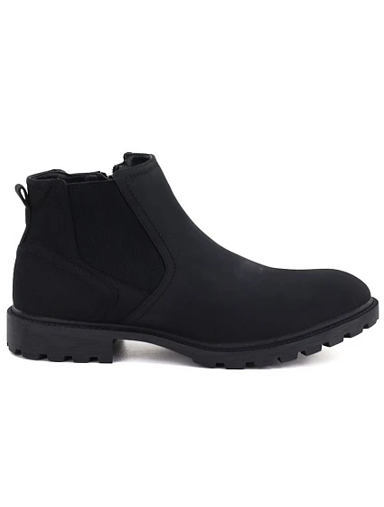 Pánské vysoké kotníkové boty, černé, model 22348417