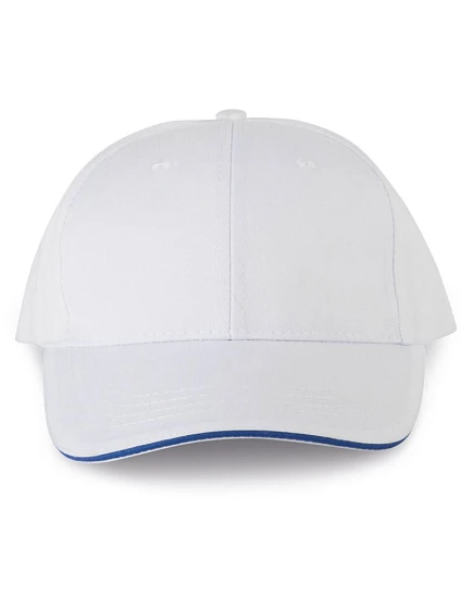 WK WKP 145 6 panelová kšiltovka 20.145W white/royal blue