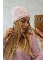 Fleecová čepice  pudrově růžová model 18751449 - K-Fashion