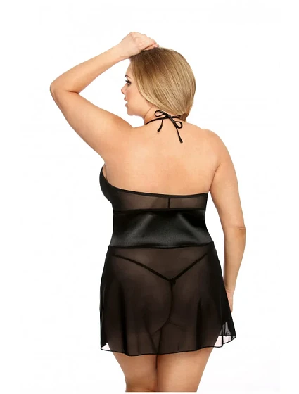 Sexy košilka model 17600783 chemise + tanga ZDARMA! - Anais