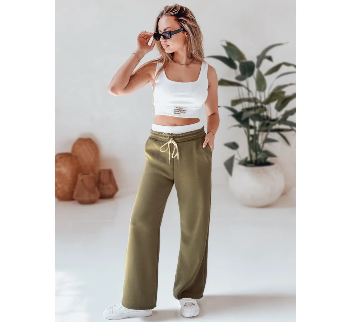 Dámský ležérní komplet LIFETIME olivový FashionStreet AY1151 Dámský ležérní komplet LIFETIME olivový FashionStreet AY1151