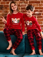 Cornette Young Girl pyžamo 592/185 Zimní délka/r Vánoce 134-164