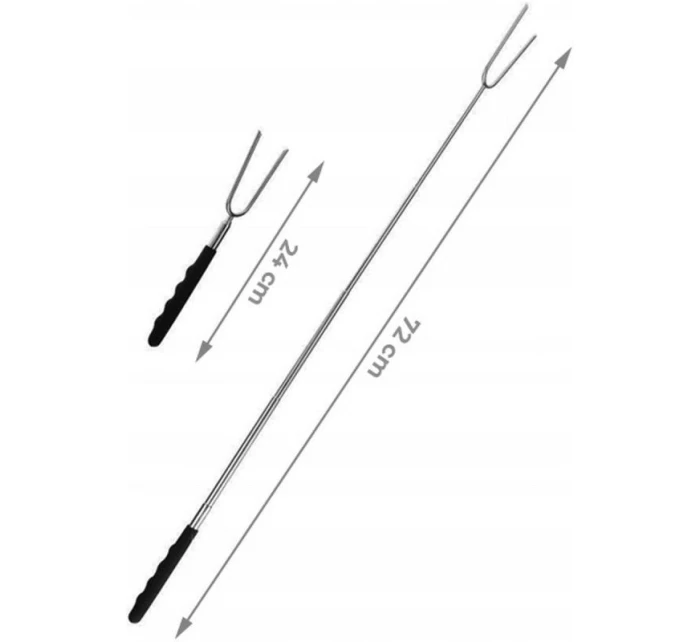 TELESKOPICKÁ VIDLICE NA GRIL 24-72 CM