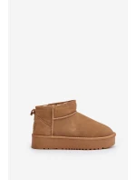 Dámské Velurové Sněhule Na Platformě Camel model 21670462 - Boto Dámské Velurové Sněhule Na Platformě Camel model 21670462 - Boto