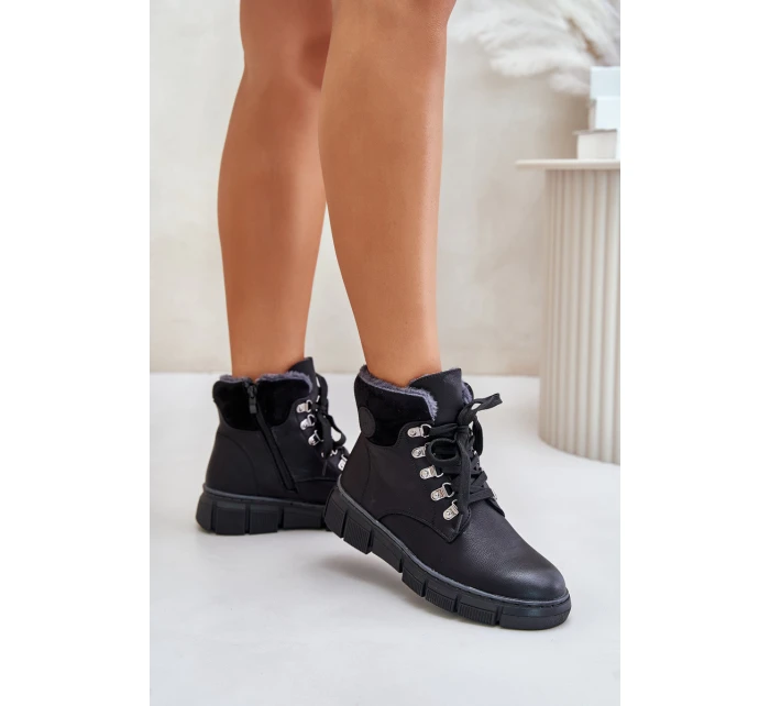 Dámské Zateplené Boty Na Zip Černé Mevanisa Dámské Zateplené Boty Na Zip Černé Mevanisa