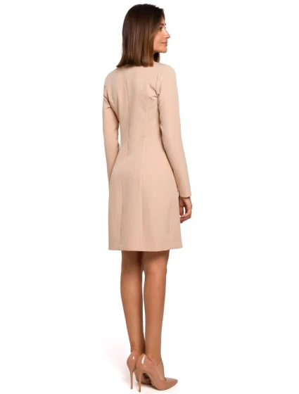 šaty khaki model 15104264 - STYLOVE šaty khaki model 15104264 - STYLOVE