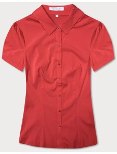 Červená halenka s krátkými rukávy (SSD16212D)