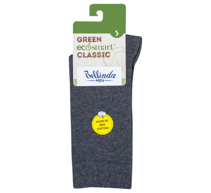 Pánské ponožky z bio bavlny GREEN ECOSMART MEN SOCKS - BELLINDA - šedá