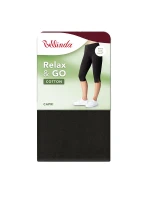 Dámské bavlněné capri RELAX & GO COTTON CAPRI - BELLINDA - černá