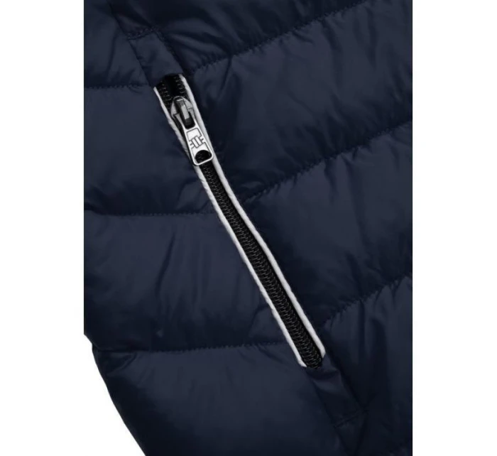 Pit Bull West Coast Padded model 21927423 pánská zimní bunda tmavě modrá s kapucí