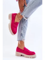 Dámské semišové nazouvací boty Fuchsie model 21623123 - Boto Dámské semišové nazouvací boty Fuchsie model 21623123 - Boto