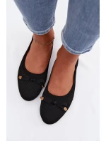 Černé balerínky s mašlí model 21997789 - Boto Černé balerínky s mašlí model 21997789 - Boto