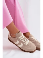 Dámské tenisky z eko semiše tmavě béžové Jesavella Dámské tenisky z eko semiše tmavě béžové Jesavella
