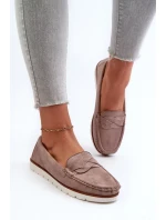 Dámské eko semišové tmavě béžová model 20451645 - Kesi