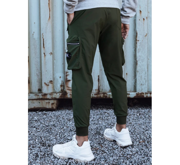 Pánské kalhoty cargo zelené Dstreet UX4301