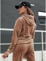 Dámský velurový komplet RELAX FIT světle hnědý Dstreet model 21978662 - FashionStreet Dámský velurový komplet RELAX FIT světle hnědý Dstreet model 21978662 - FashionStreet