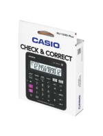 KANCELÁŘSKÁ KALKULAČKA CASIO MJ-120D PLUS ČERNÁ, 12MÍSTNÝ DISPLEJ